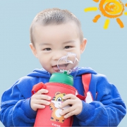 送杯刷和漂亮杯套 明霞 儿童吸管智能保温杯 券后￥34
