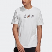61预售：adidas 阿迪达斯 米老鼠联名款 GL2224 男士短袖T恤 89元包邮（20元定金，1日付尾款）