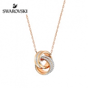 近2倍差价 Swarovski 施华洛世奇 Further 立体编结双环水晶项链