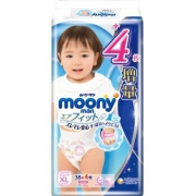 moony 尤妮佳 女宝宝拉拉裤 XL38片 *5件 344.95元含税包邮（合68.99元/件）