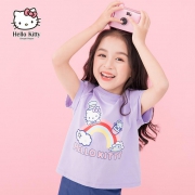 Hello Kitty 凯蒂猫 女童圆领短袖T恤 29.5元包邮（需用券）