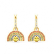 SWAROVSKI 施华洛世奇 5537494 迷人的彩虹穿孔耳环