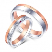 I Do PROMISE系列 DXS00007 18K金钻石对戒 4449元包邮