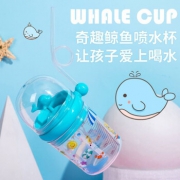莱朗 儿童鲸鱼喷水杯 250ml 15.9元包邮（需用券）