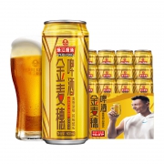 珠江啤酒 10度金麦穗 500ml*12罐 35.9元包邮