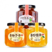 花圣 蜂蜜柚子茶柠檬百香果蜂蜜茶238g*3罐组合装