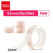 凑单品： COMIX 齐心 JF1218-8 高透明胶带 8卷装 12mm 16米 *5件