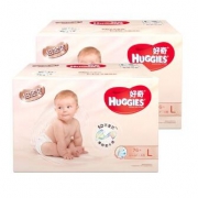HUGGIES 好奇 铂金装婴儿纸尿裤L76片*2  +凑单品 209.9元包邮（需用券）