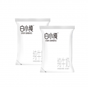 君乐宝 白小纯纯牛奶 180ml*12袋 19.9元包邮（需用券）