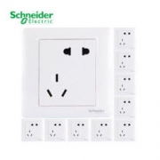Schneider Electric 施耐德 睿意白 错位五孔插座 10只装