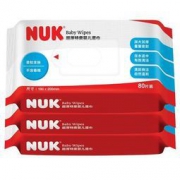 NUK 母婴幼儿童加厚加柔湿巾 80抽 3连包