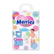 Merries 妙而舒 加量装学步裤 L50片 *4件