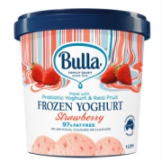 澳洲进口 Bulla 低脂益生菌冻酸奶   草莓冰激淋 1L*2