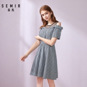 1日0点、61预告：Semir 森马 13-038140114 女士拼接连衣裙 22元包邮（需用券）