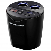 Newsmy 纽曼 车载充电器 双USB点烟器 一拖二