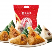 真真老老 嘉兴粽子 鲜肉蛋黄肉粽*4个+豆沙甜粽*2个