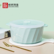 顺祥 陶瓷双耳抑菌保鲜碗 19.9元包邮（需用券）