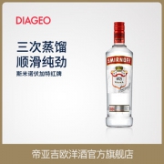 伏特加销量冠军 帝亚吉欧 斯米诺 红牌伏特加酒 750ml