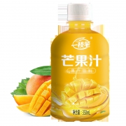 【超市1瓶5元！】浓缩芒果汁350mlx6瓶 14.9元包邮（需用券）