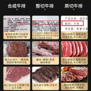 澳洲谷饲原切牛排新鲜牛肉非腌制家用进口雪花牛扒黑椒生牛排套餐 129元