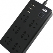 ABB 轩致 六位五孔带三USB插排 183cm 55.6元包邮（需用券）