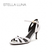 STELLA LUNA夏季露娜女鞋一字带欧美露趾细跟高跟鞋女士凉鞋女鞋