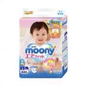 天猫 1日0点：moony 尤妮佳 婴儿纸尿裤 M64片*3件 157.87元含税包邮