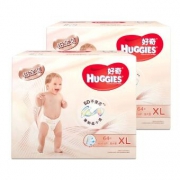 HUGGIES 好奇 铂金装婴儿纸尿裤XL64片*2 +凑单品 209.9元包邮（需用券）