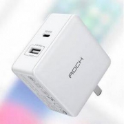 天猫 ROCK 洛克 Type-C PD双口充电器 45W