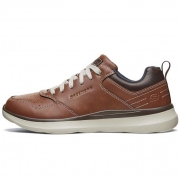 61预售：Skechers 斯凯奇 66439-C 男士休闲低帮休闲皮鞋 269元包邮（需定金50元，1日1点付尾款）