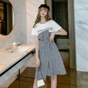 毛菇小象 MQ914796 女士假两件连衣裙