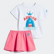 adidas 阿迪达斯 IG F TEE SET 婴童训练短袖套装 119元包邮（需定金20元，1日1点付尾款）