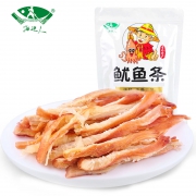 海边人 原味鱿鱼丝+辣味鱿鱼丝组合400g送鳕鱼片 29.9元包邮