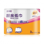 may flower 五月花 A1A0525 厨房用纸 3层120张/卷3卷 *3件 30.7元包邮（需用券，合10.23元/件）