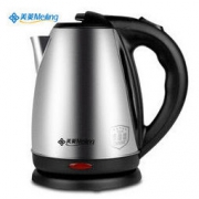 美菱（MeiLing）电热水壶 304不锈钢 不锈钢烧水壶 MH-1801 1.8L电水壶 银色 *3件
