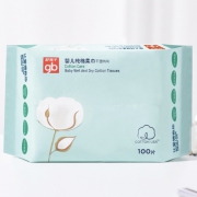 gb 好孩子 宝宝干湿两用纯棉柔巾 100抽*6包 39元包邮（需用券）