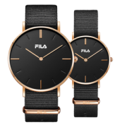 FILA 斐乐 男女情侣款欧美腕表 2只
