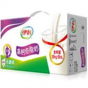 伊利 纯牛奶 无菌砖高钙低脂250ml*24盒（新老包装随机发货） *2件