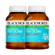 61预售、88VIP：BLACKMORES 澳佳宝 omega-3无腥味深海鱼油 400粒*2瓶 188.1元包邮