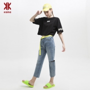 1日0点：KAMA 卡玛 7219352 女士破洞牛仔裤