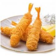 冷冻千丝万缕面线虾 250g/袋 共10只 油炸食品 海鲜水产 *3件