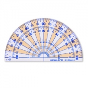 京东PLUS会员： KOKUYO 日本国誉 GY-GBA310 180°量角器 透明网格型 90*50mm *3件