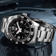 16日0点：SEIKO 精工5号系列 SRPB81J1 男士 黑盘水鬼机械腕表