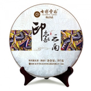 庆沣祥 印象云南 七子饼普洱茶熟茶礼盒装 357克