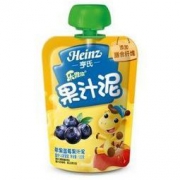 Heinz 亨氏 乐维滋果汁泥 苹果蓝莓 120g *12件