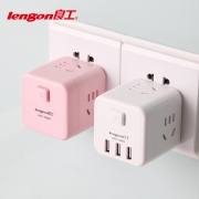 lengon 良工 转换器插头 一转二 无开关 7.8元
