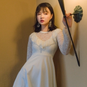 61预售：OMOM KB29158 女士连体裙式泳衣 *2件 148元包邮（需定金40元，1日1点付尾款）