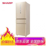 SHARP 夏普 BCD-312WVCB-N 三门冰箱 2级