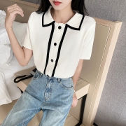 仕熙爵秀 女士冰丝针织短袖