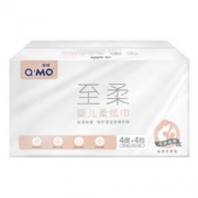 Q MO 奇莫 婴儿柔纸巾 3层100抽16包 *2件